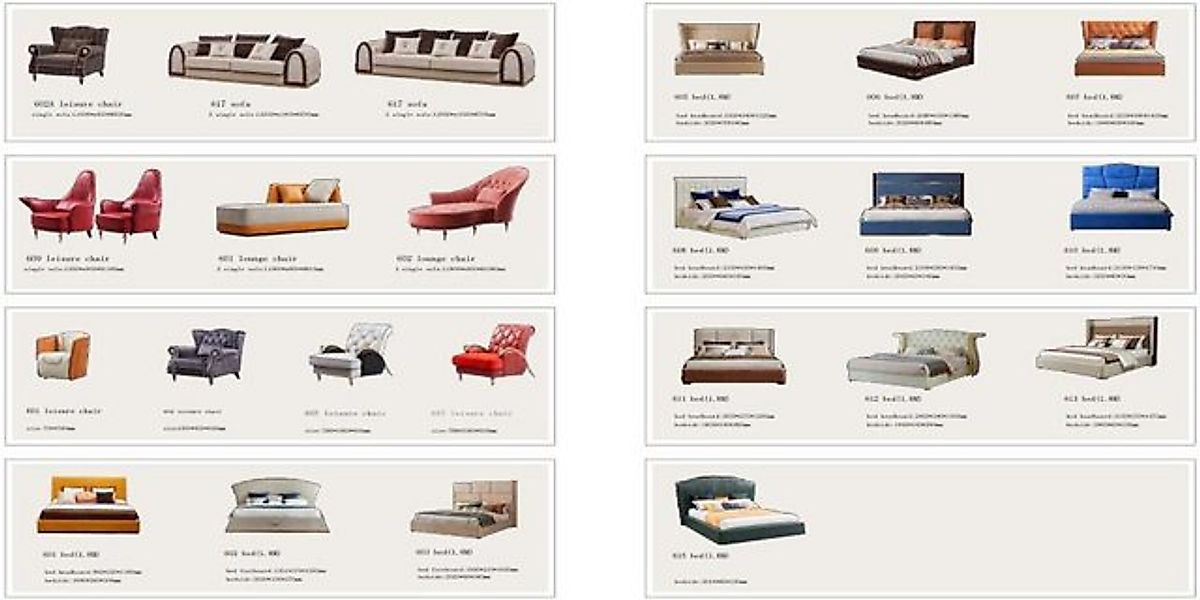 JVmoebel Sofa Komplett Garnitur Sofa Polster Couchen 4tlg. Set Ledersofa De günstig online kaufen