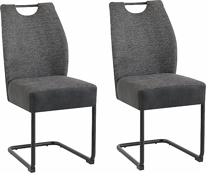 byLIVING Freischwinger "Peter-XXL 2er-Set" (Set) 2 Stk.mit gemütlicher Fede günstig online kaufen
