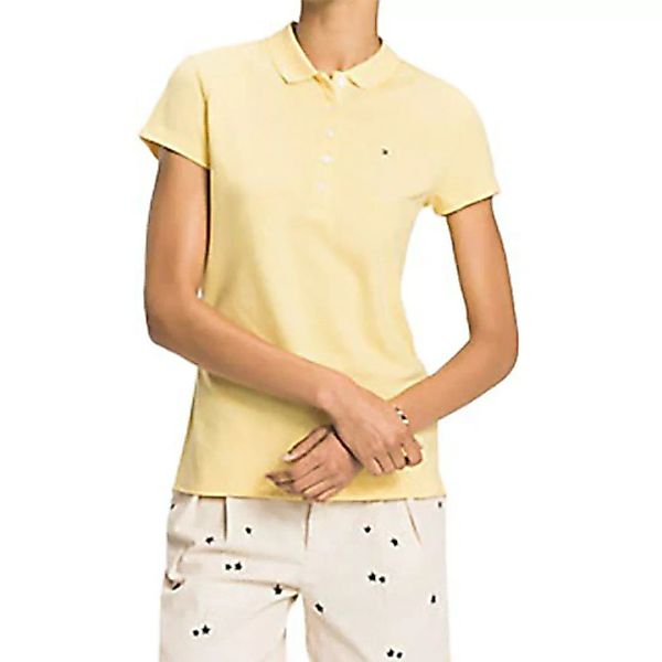 Tommy Hilfiger Kurzarm Polo Shirt M Sunshine günstig online kaufen