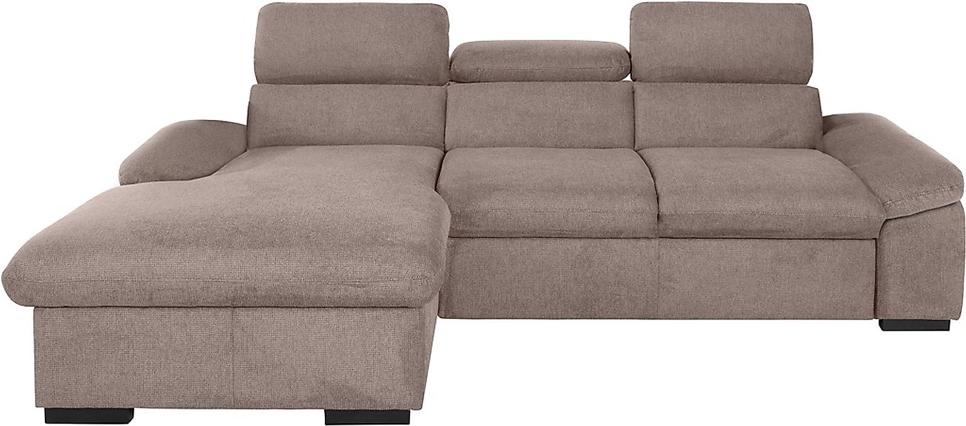 COTTA Ecksofa »Lola L-Form mit Kopfteilfunktion & Hocker«, (Set, mit Hocker günstig online kaufen