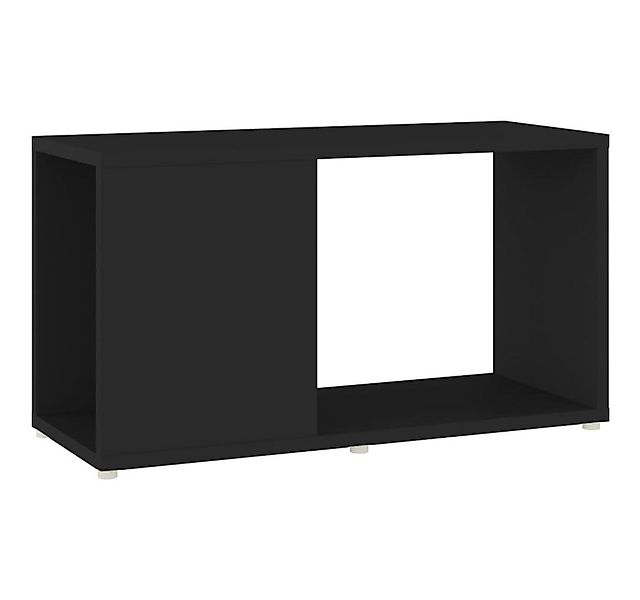 furnicato Bücherregal TV-Schrank Schwarz 60x24x32 cm Holzwerkstoff, 1-tlg. günstig online kaufen