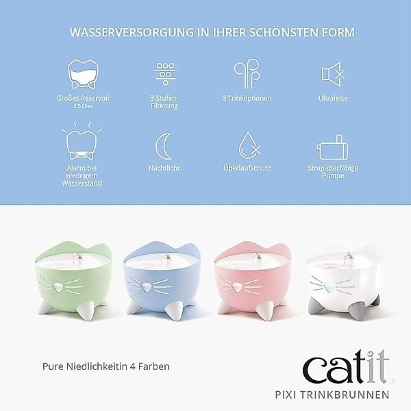 Catit Trinkbrunnen PIXI Trinkbrunnen - Mintgrün günstig online kaufen
