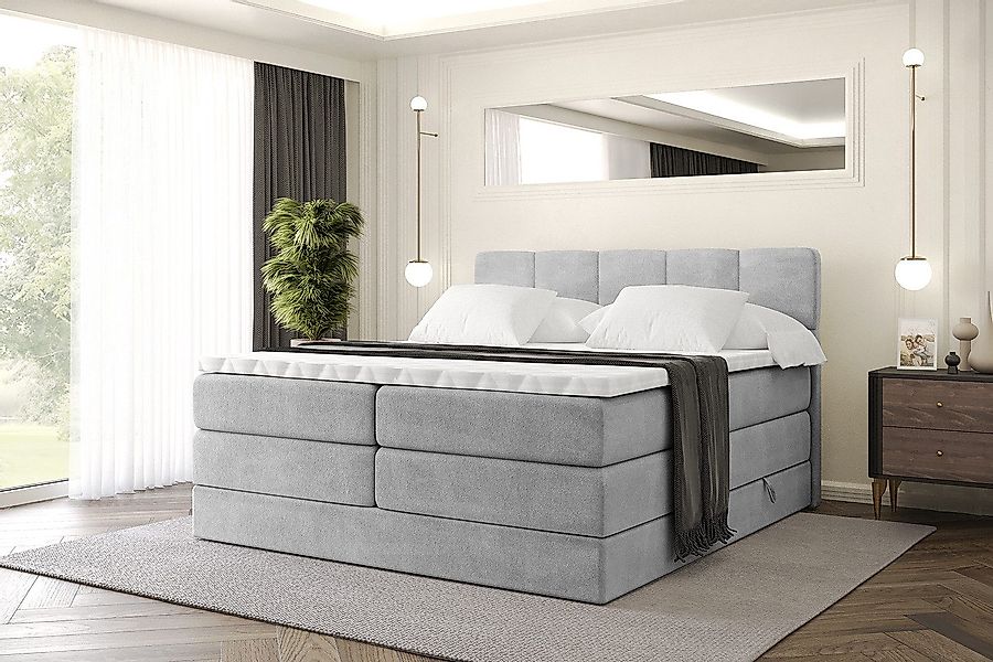 ALTDECOR Boxspringbett LIRO KING (Multipocket-Matratze H4, günstig online kaufen