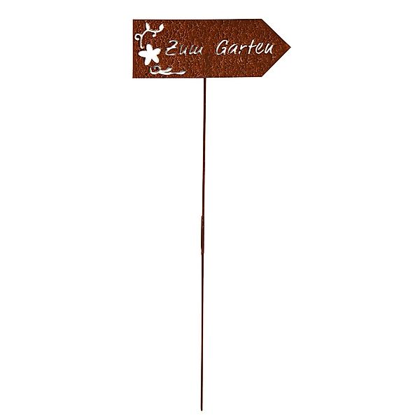 UNUS GARDEN Gartenstecker Roststecker Schild Zum günstig online kaufen