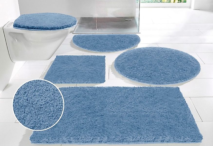 my home Badematte »Porto, sehr feiner Flor«, rutschhemmend beschichtet, fuß günstig online kaufen