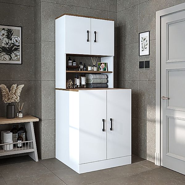 Roomart Waschmaschinenumbauschrank (Waschmaschinenschrank Trocknerschrank W günstig online kaufen