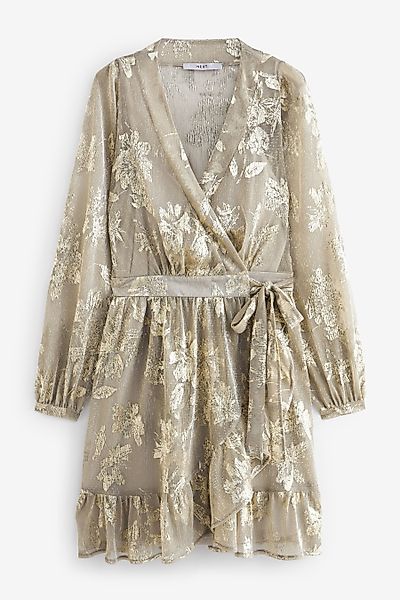 Next Wickelkleid Mini-Wickelkleid mit Rüschen (1-tlg) günstig online kaufen