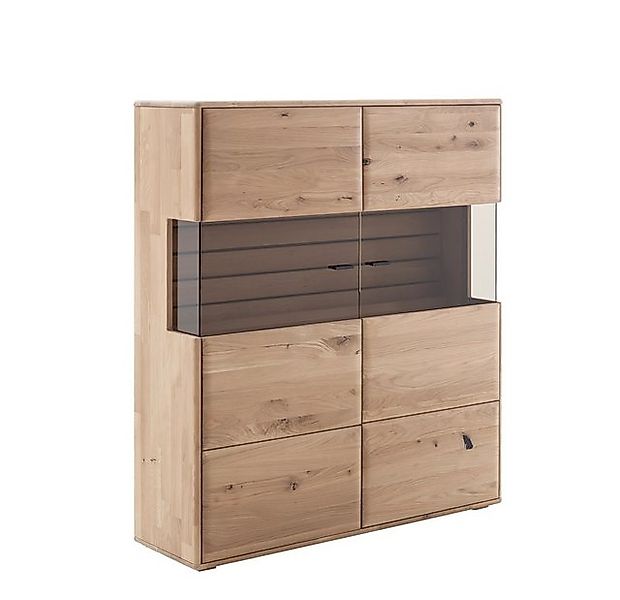 MCA furniture Vitrine Highboard Girona, mit Glastüren, Ast / Balkeneiche, o günstig online kaufen