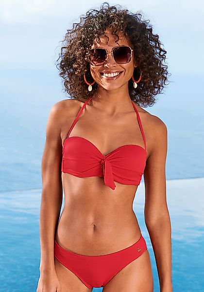LASCANA Bügel-Bandeau-Bikini-Top Cana, mit Schleife vorne günstig online kaufen