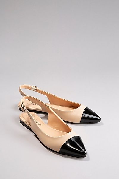 Aniston SHOES Slingpumps, Flat, Sommerschuh, Lackspitze - in schmaler Form günstig online kaufen