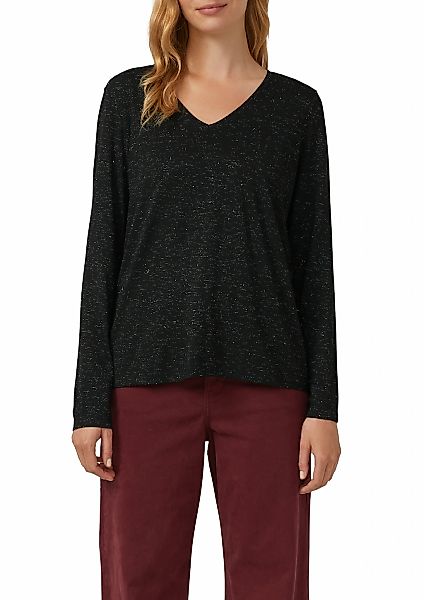 s.Oliver Langarmshirt mit V-Ausschnitt günstig online kaufen