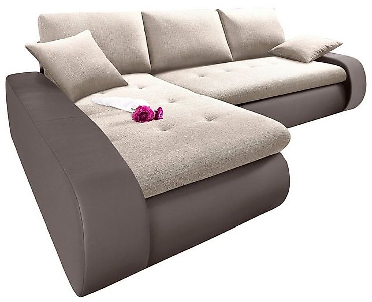 TRENDMANUFAKTUR Ecksofa Indie, modern und bequem, Materialmix, OTTOs Choice günstig online kaufen