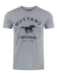 MUSTANG T-Shirt Herren Printshirt Regular Fit günstig online kaufen