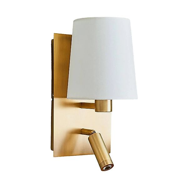 Lindby Wandleuchte Wandlampe Innen Aiden 8032172 in Bronze aus Textil 1-fla günstig online kaufen