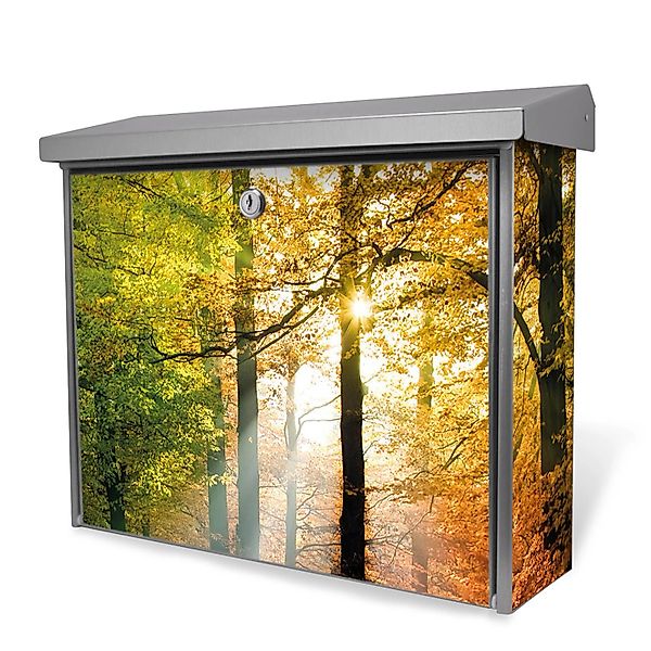 Banjado Briefkasten Edelstahl 38.5x31.5x12cm Ohne Zeitungsfach Inkl. Montag günstig online kaufen