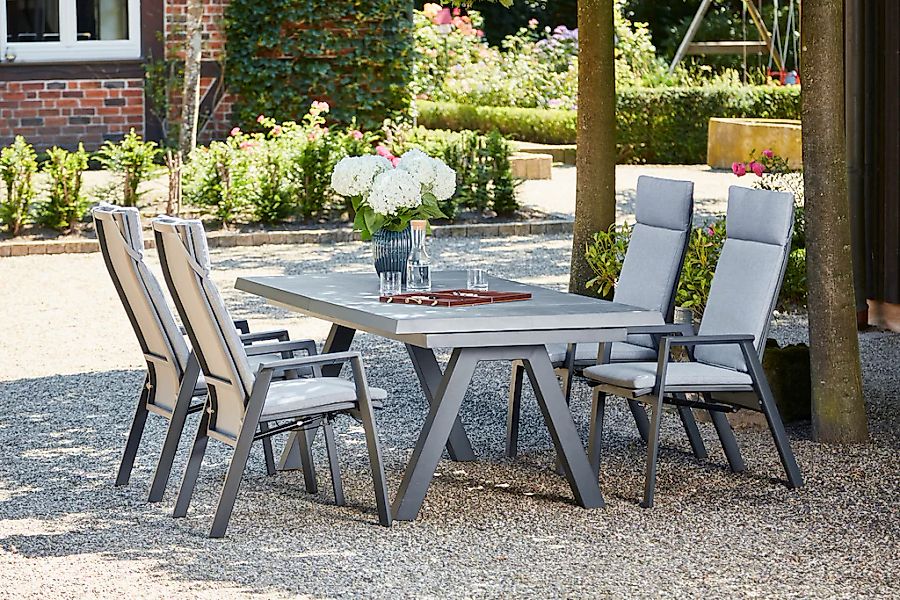 Siena Garden Garten-Essgruppe "Valencia" 5 Stk. tlg. günstig online kaufen