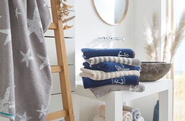 Dyckhoff Handtuch Set "Maritim, Starfish" Set 3 Stk. Frottier 2 Handtücher günstig online kaufen