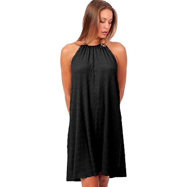 Admas  Kurze Kleider Neckholder-Strandkleid mit verengtem Ausschnitt Sand günstig online kaufen