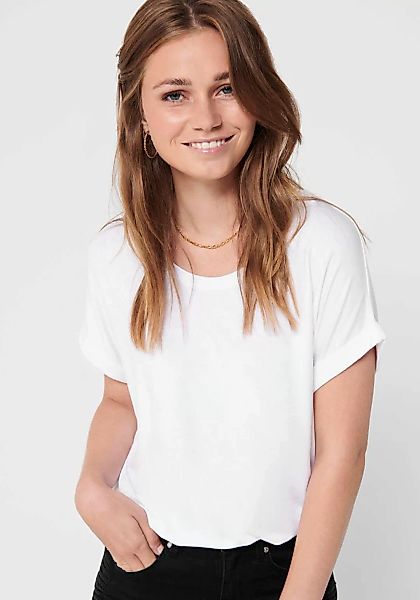 ONLY T-Shirt "ONLMOSTER – T-Shirt mit melierter Optik und elastischem Mater günstig online kaufen