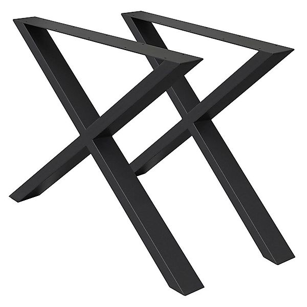 ECD Germany Tischbein 2x Tischbeine X-Design günstig online kaufen