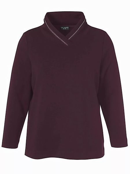 VIA APPIA DUE Sweatshirt aus unifarbenem Stoff günstig online kaufen