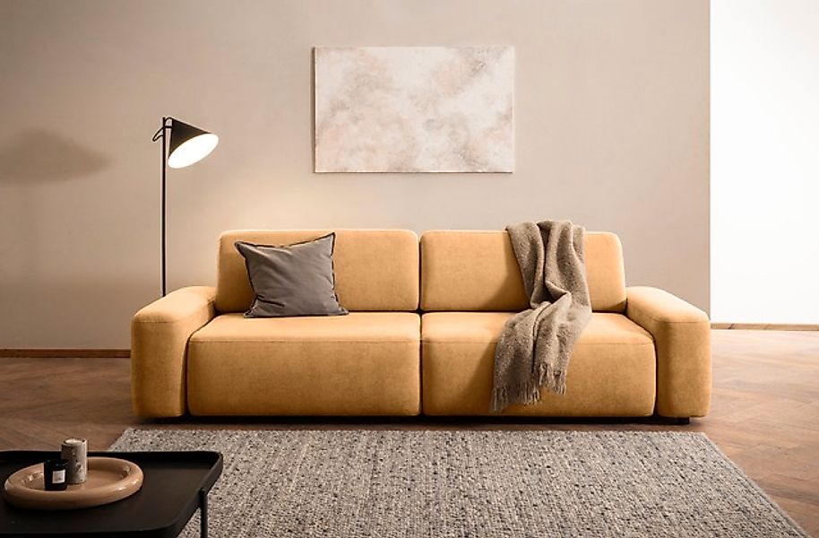 INOSIGN 3-Sitzer »TORGE (257cm), Sofa,Schlafsofa in Cord, Samtvelours, Stru günstig online kaufen