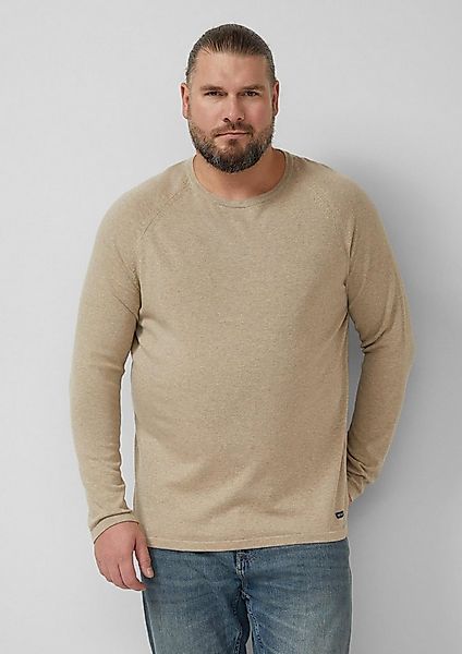 s.Oliver Longpullover Strickpullover Raglanpullover aus reiner Baumwolle günstig online kaufen