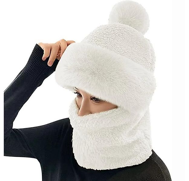 Coonoor Modeschal Damen Winter Winddichter Schal Hut 2 in 1 Frauen Schalmüt günstig online kaufen