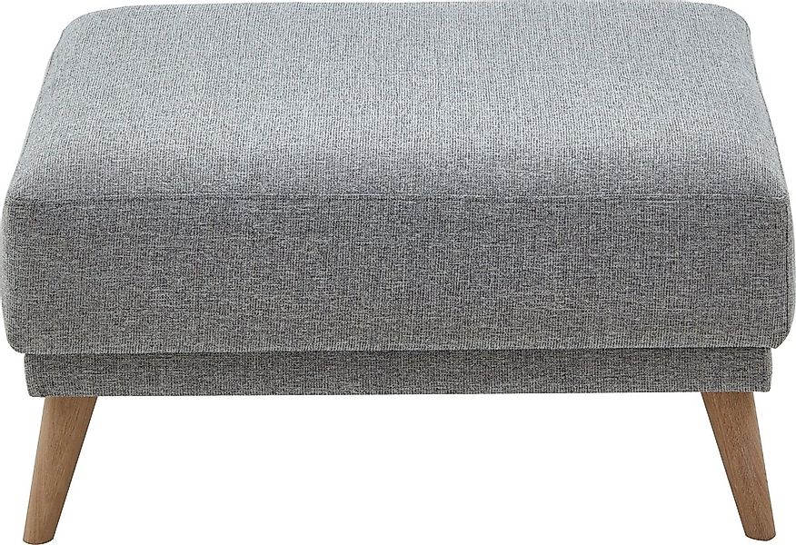 ATLANTIC home collection Hocker "Elvis", Massivholzfüße günstig online kaufen