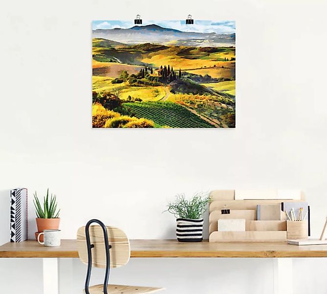 Artland Wandbild "Toskana von oben", Bilder von Europa, (1 St.) günstig online kaufen