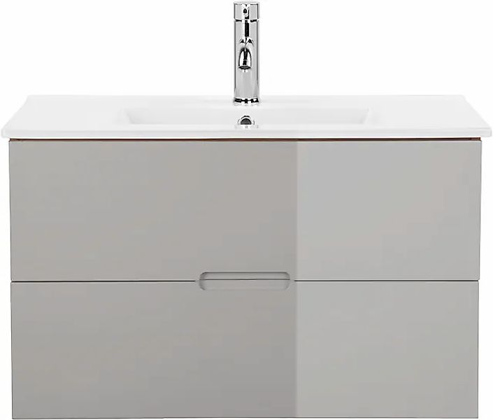 welltime Waschtisch »Lund Badezimmerschrank Unterschrank mit Becken« Set, W günstig online kaufen