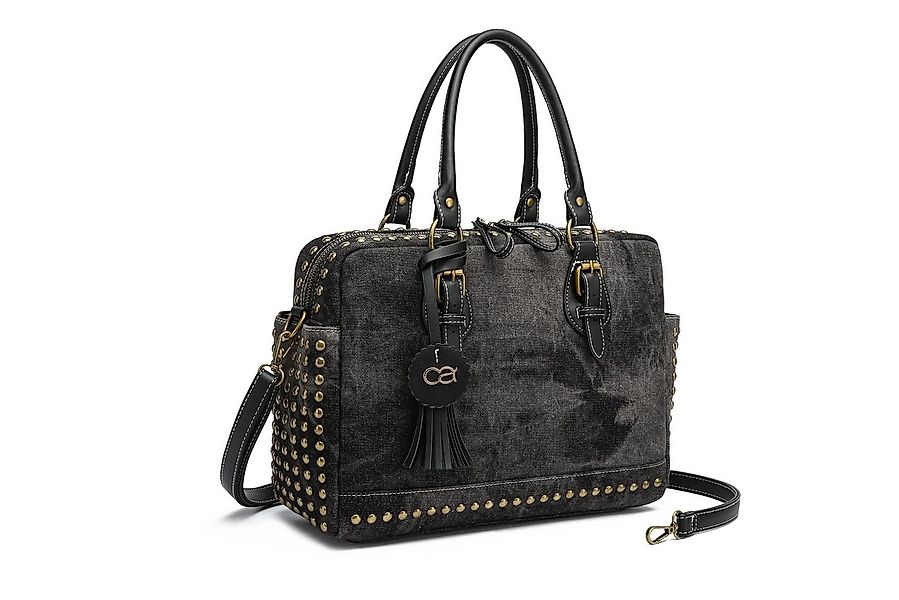 COLLEZIONE ALESSANDRO Schultertasche Denim, aus griffigem Jeansstoff mit Ni günstig online kaufen