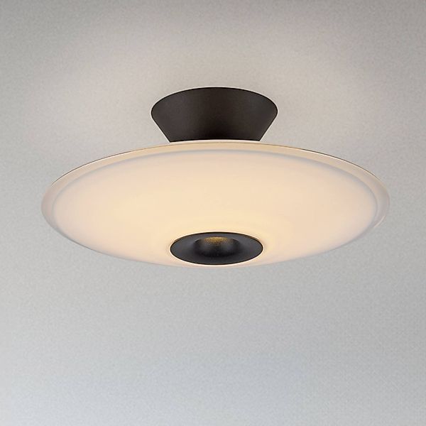 Paul Neuhaus LED-Deckenlampe Elipsa, weiß/schwarz, Ø 35 cm günstig online kaufen