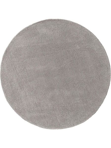 benuta Wollteppich Bent, rund, Höhe: 6 mm, 100% Wolle, handgetuftet, Uni, H günstig online kaufen