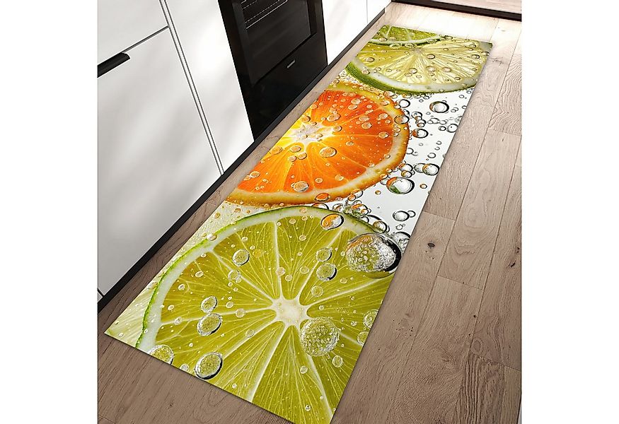 Primedeco Teppich Küchenteppich Frucht Spritzer PVC rutschfest abwaschbar L günstig online kaufen