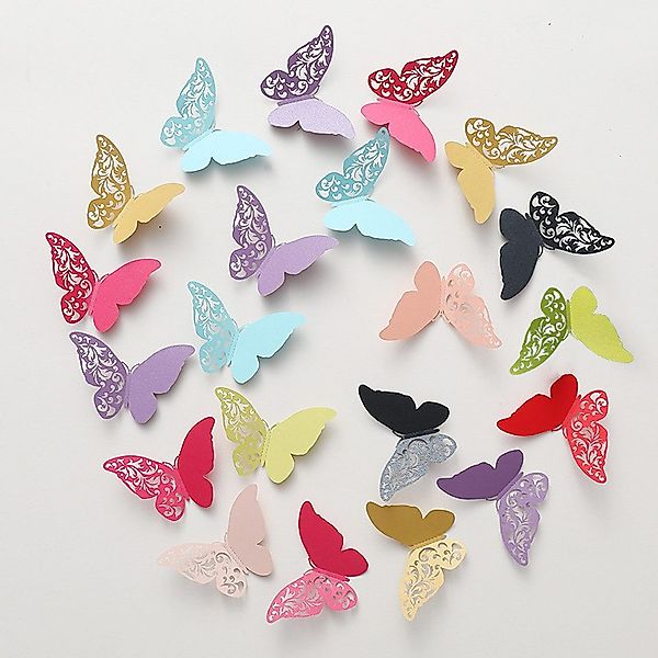 Coonoor Wandtattoo 3D Schmetterling Wandsticker, DIY günstig online kaufen