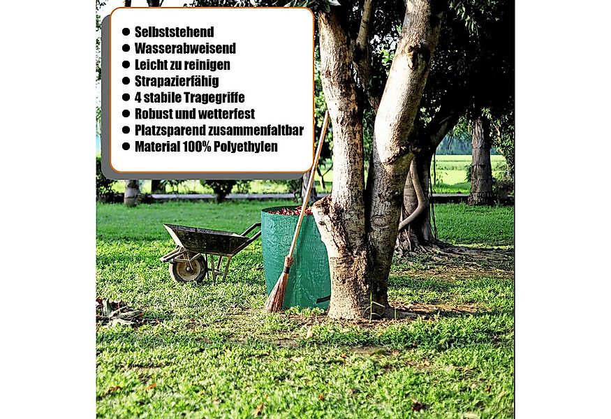 BigDean Gartenbox Gartenabfallsack 272 L Gartentasche Laubsack (Set, 4 St., günstig online kaufen