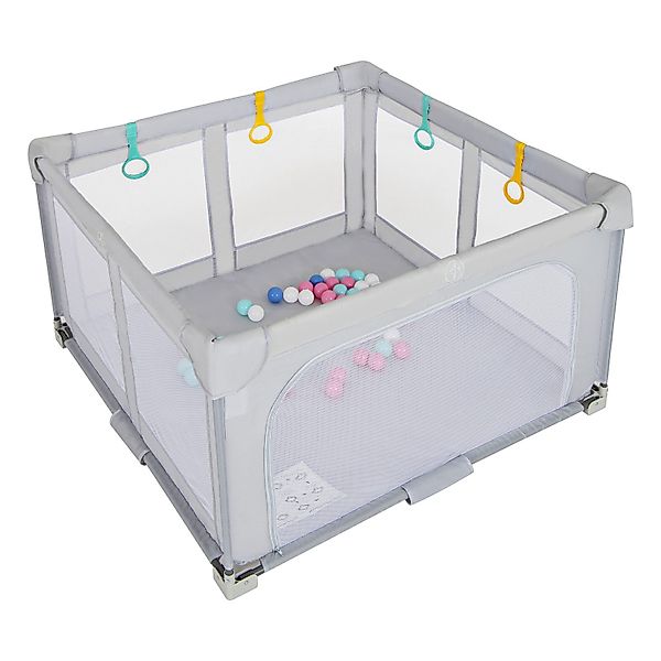 COSTWAY Laufstall faltbar, 127*127cm, mit 50 günstig online kaufen