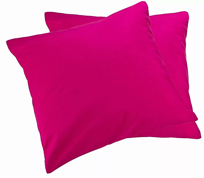 2er Pack MOON-Luxury Linon Kissenbezug 100% Baumwolle-pink-30x50 günstig online kaufen