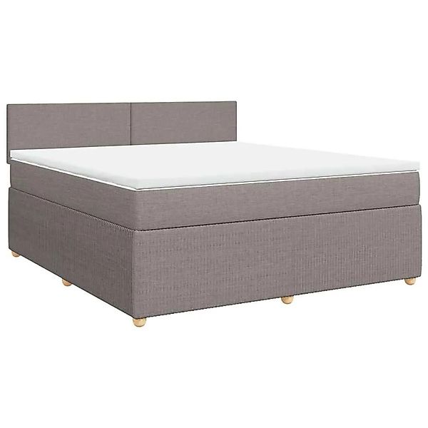 vidaXL Boxspringbett mit Matratze Taupe 180x200 cm Stoff 3289832 günstig online kaufen