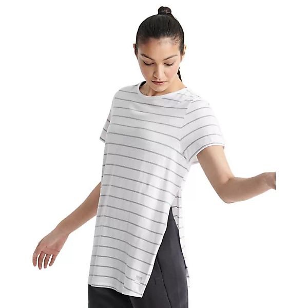 Superdry Flex Long Line Kurzarm T-shirt M Grey Stripe günstig online kaufen