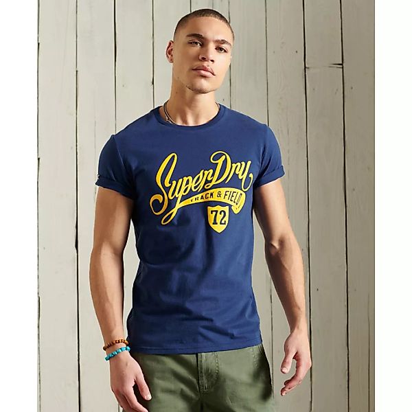 Superdry Collegiate Graphic 185 Kurzarm T-shirt L Supermarine Navy günstig online kaufen