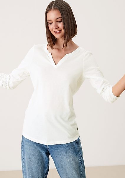 QS Langarmshirt T-Shirt Langarmshirt im cleanen günstig online kaufen