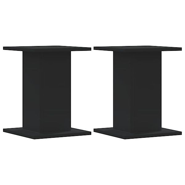 vidaXL Blumenständer Pflanzenständer 2 Stk. Schwarz günstig online kaufen