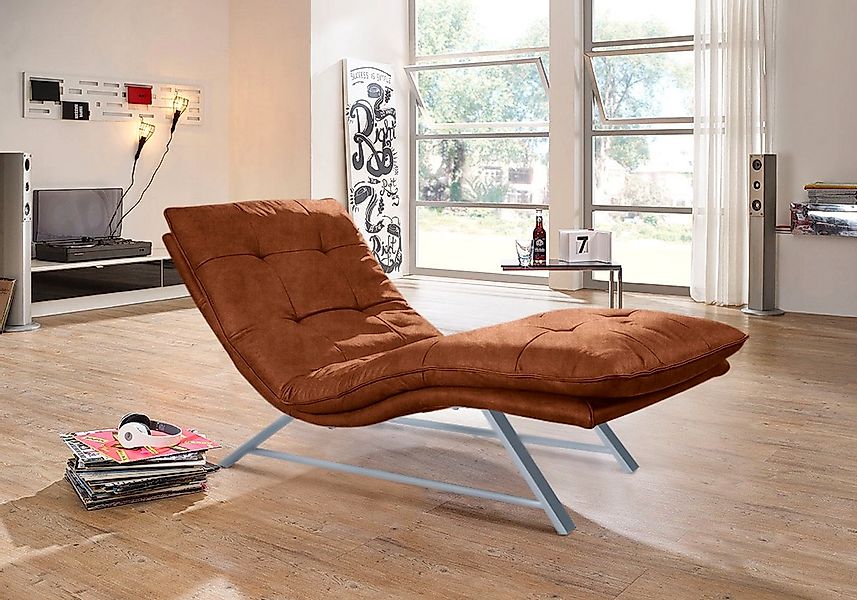 W.SCHILLIG Relaxliege »daily dreams« in Waffelkissen-Optik, wahlweise mit M günstig online kaufen