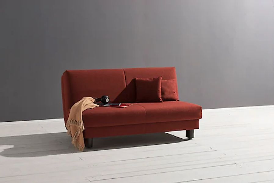 ell + ell Schlafsofa »Enny«, Breite 180 cm, Liegehöhe 40 cm, Füße schwarz günstig online kaufen