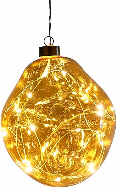 Leonique Dekokugel "Birdelle, mit LED Beleuchtung, Weihnachtsdeko in organi günstig online kaufen