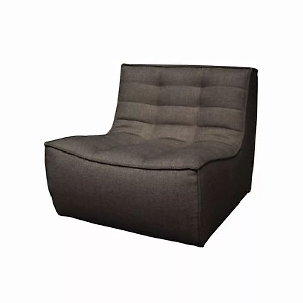 Lounge Sessel N701 textil grau / Stoff - Ethnicraft - Grau günstig online kaufen