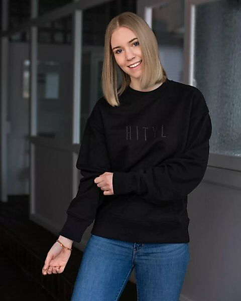Oversize Sweater Stick "Hityl" Logo günstig online kaufen