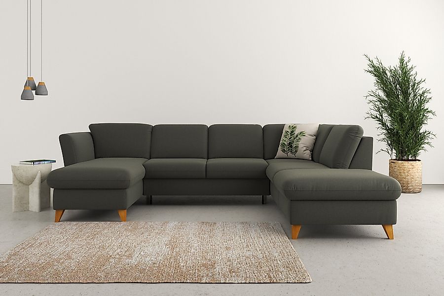 Home affaire Wohnlandschaft Trelleborg U-Form, Federkern-Polsterung, günstig online kaufen